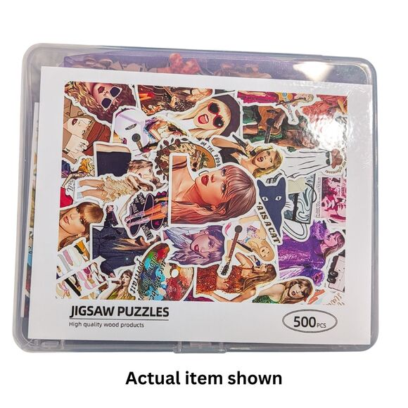 💜 Taylor Swift Jigsaw Puzzle 500 Pieces Eras Tour Fan Gift Merch Sealed - Picture 3 of 4